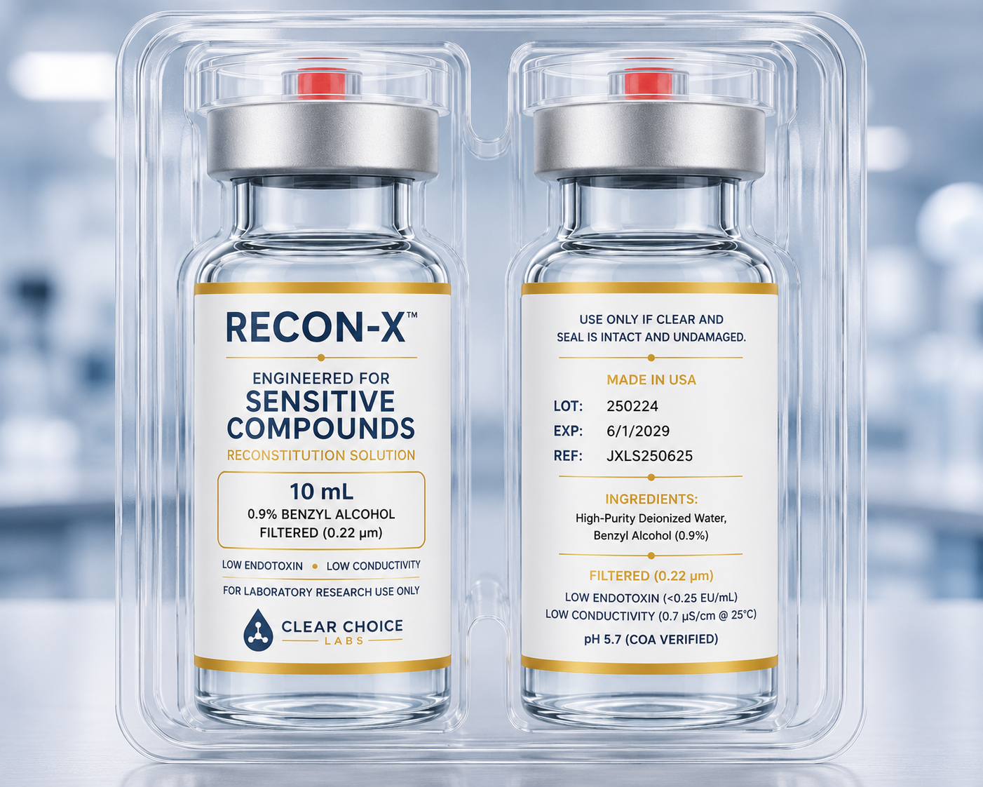 Reconstitution Solution .9% B/A – 10 mL